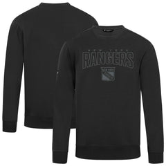 New York Rangers Levelwear Zane Darkmoon Pullover Sweatshirt Black