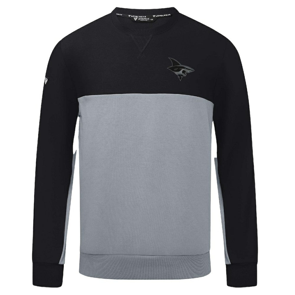 San Jose Sharks Levelwear Legacy Nightfall Pullover Sweatshirt Black/Gray