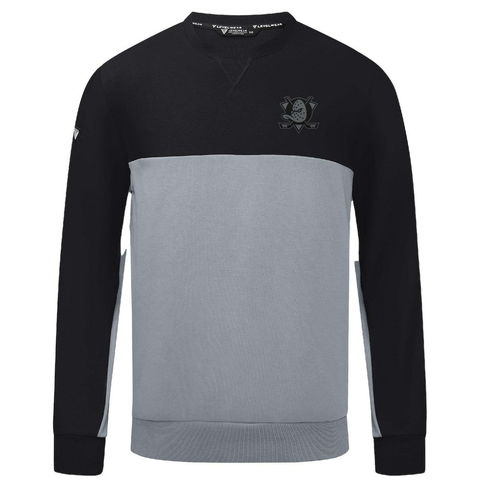 Anaheim Ducks Levelwear Legacy Nightfall Pullover Sweatshirt Black/Gray