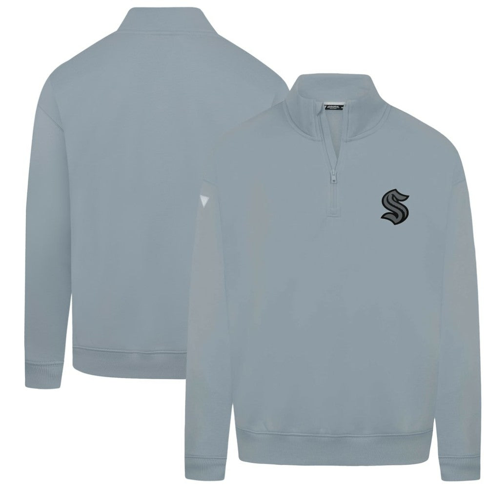 Seattle Kraken Levelwear Murray Nightfall Quarter-Zip Jacket Gray