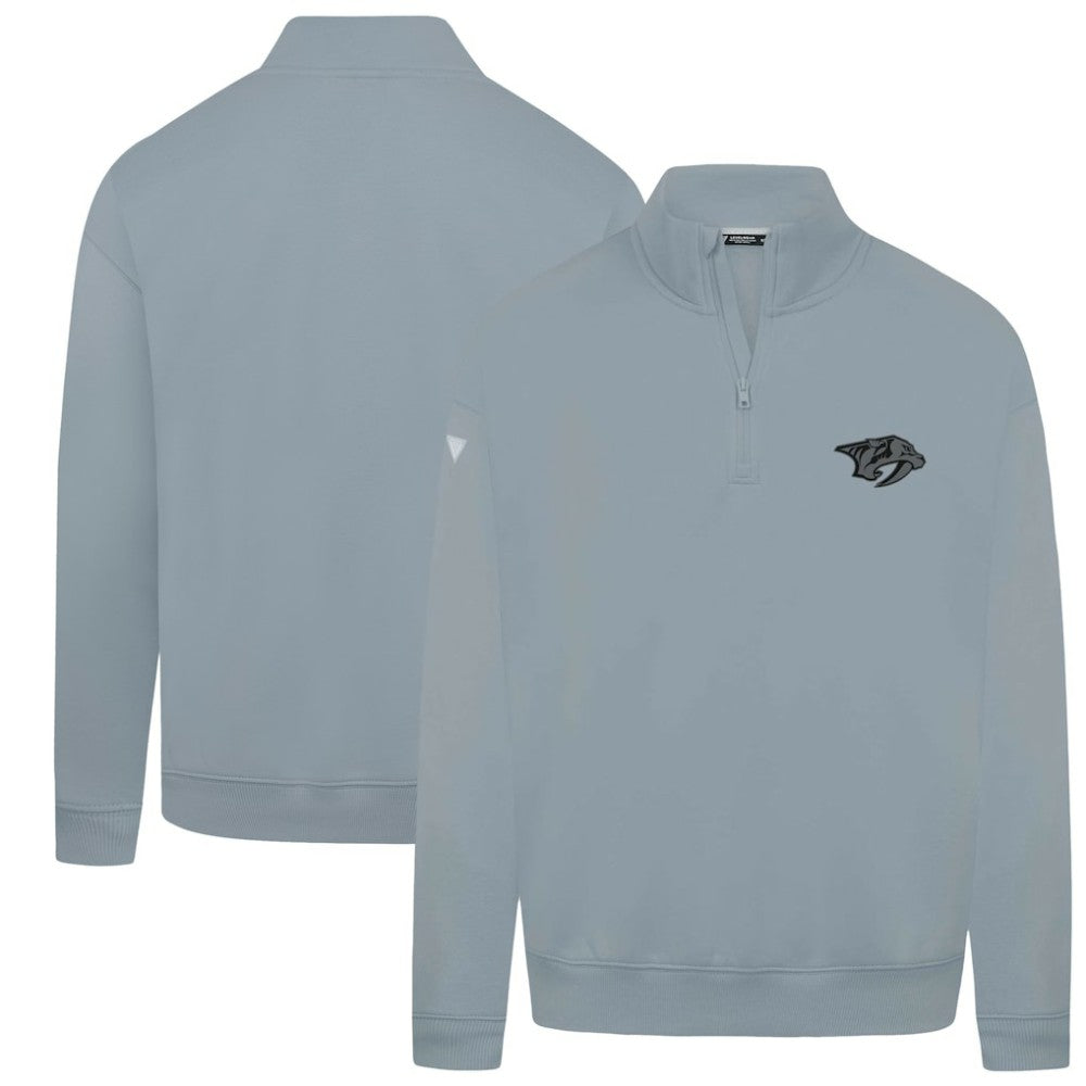 Nashville Predators Levelwear Murray Nightfall Quarter-Zip Jacket Gray
