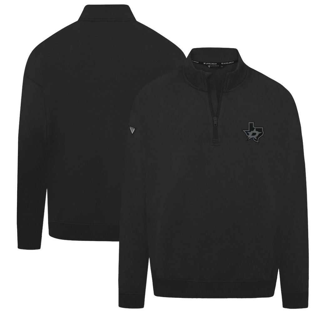 Dallas Stars Levelwear Murray Nightfall Quarter-Zip Jacket Black
