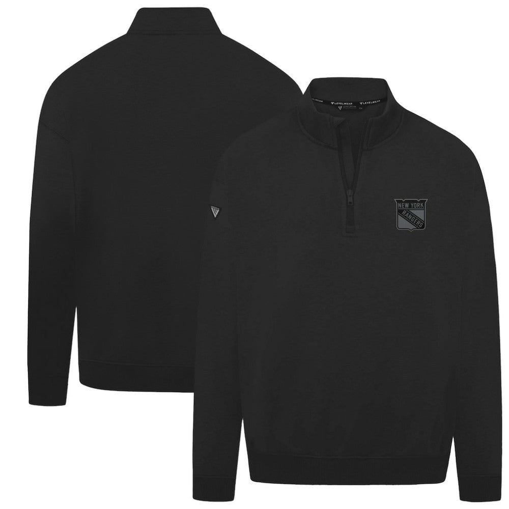 New York Rangers Levelwear Murray Nightfall Quarter-Zip Jacket Black