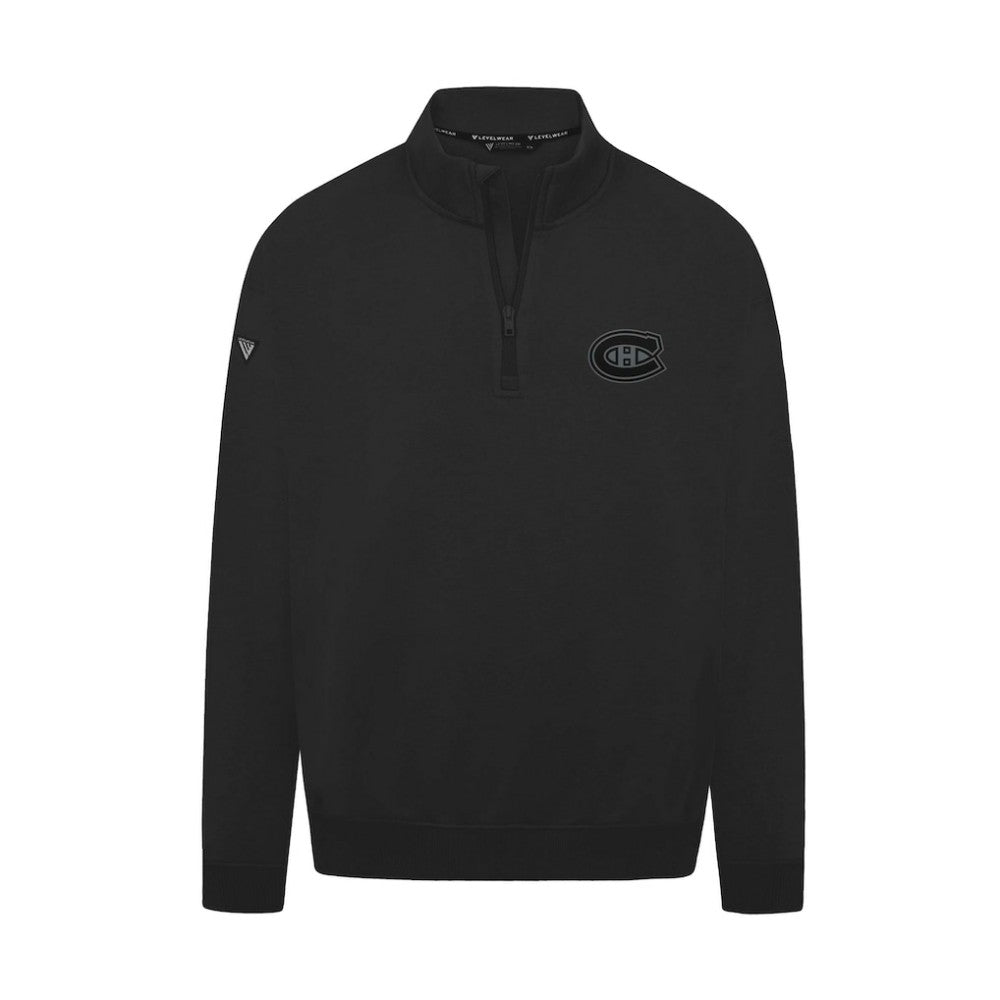 Montreal Canadiens Levelwear Murray Nightfall Quarter-Zip Jacket Black