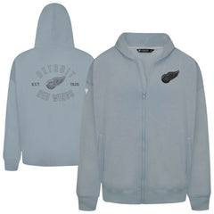 Detroit Red Wings Levelwear Uphill Abyssal Full-Zip Hoodie Gray