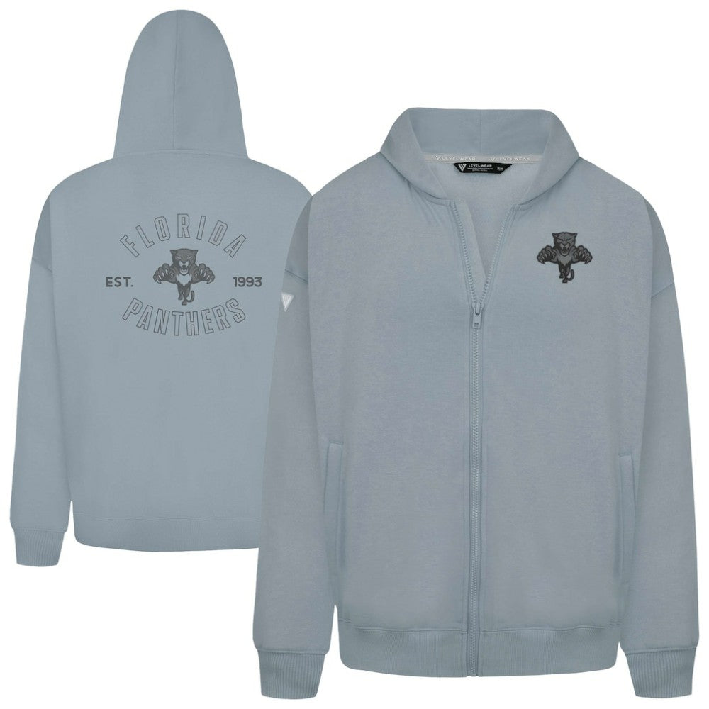 Florida Panthers Levelwear Uphill Abyssal Full-Zip Hoodie Gray