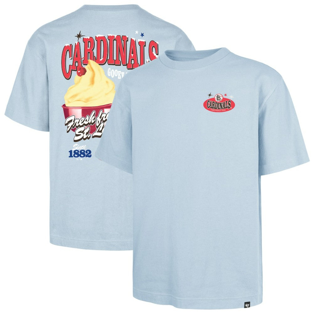 St. Louis Cardinals Ice Cream Parlor Foundation T-Shirt - Light Blue | 47 brand