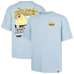 Pittsburgh Pirates Ice Cream Parlor Foundation T-Shirt - Light Blue | 47 brand