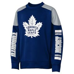 Auston Matthews Toronto Maple Leafs Outerstuff Youth Best Defense Name & Number Crewneck Sweatshirt Blue