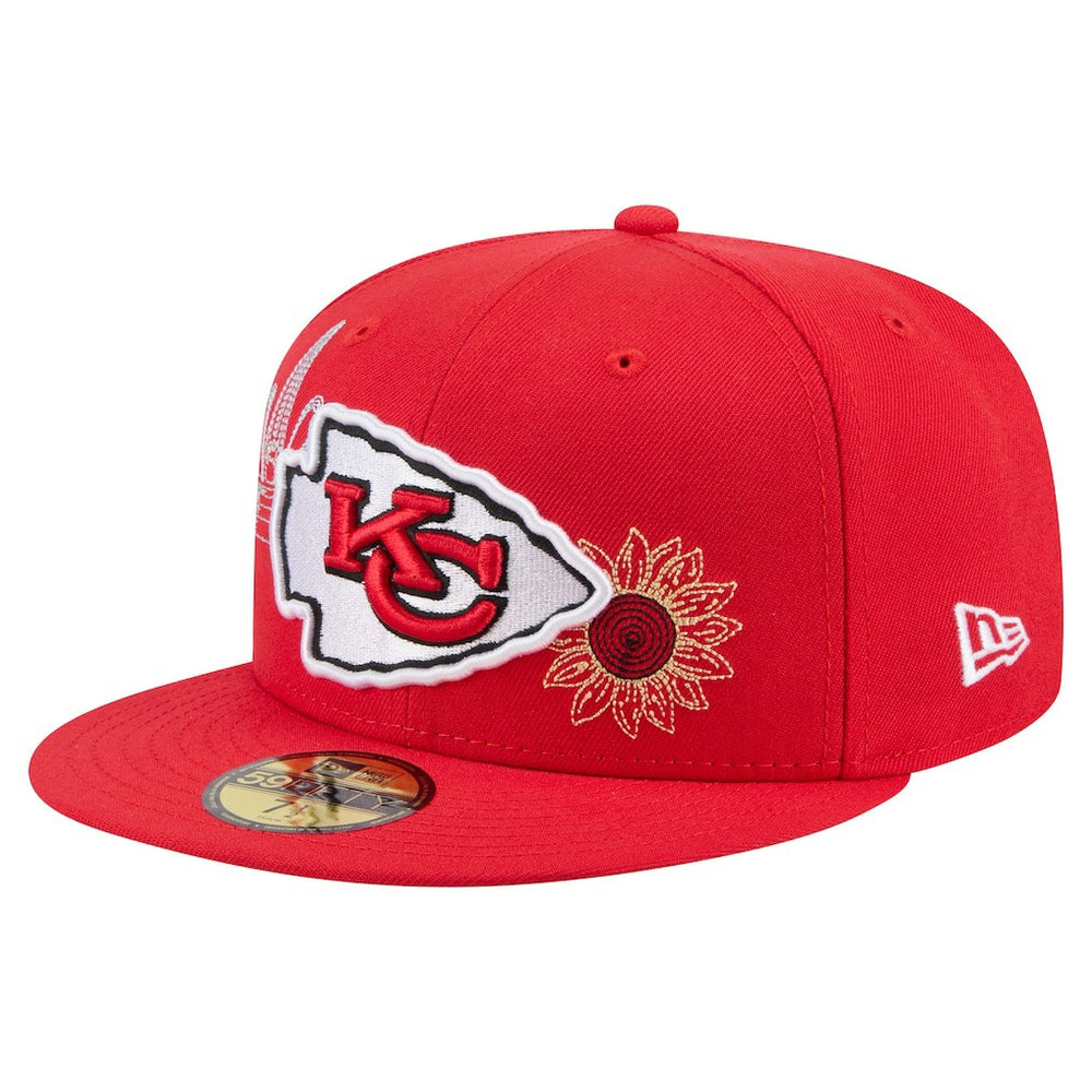 Kansas City Chiefs New Era State Stitch 59FIFTY Fitted Hat - Red outlet