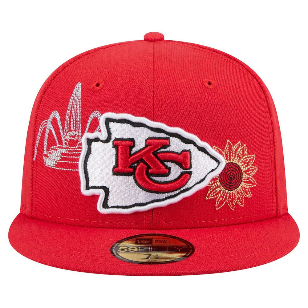 Kansas City Chiefs New Era State Stitch 59FIFTY Fitted Hat - Red outlet