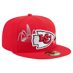 Kansas City Chiefs New Era State Stitch 59FIFTY Fitted Hat - Red outlet