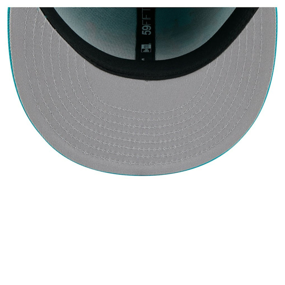 Miami Dolphins New Era State Stitch 59FIFTY Fitted Hat - Aqua cheap