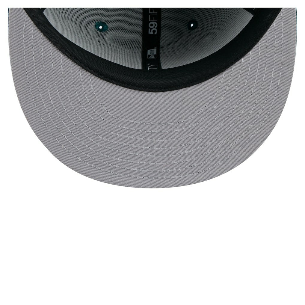 Philadelphia Eagles New Era State Stitch 59FIFTY Fitted Hat - Midnight Green on sale