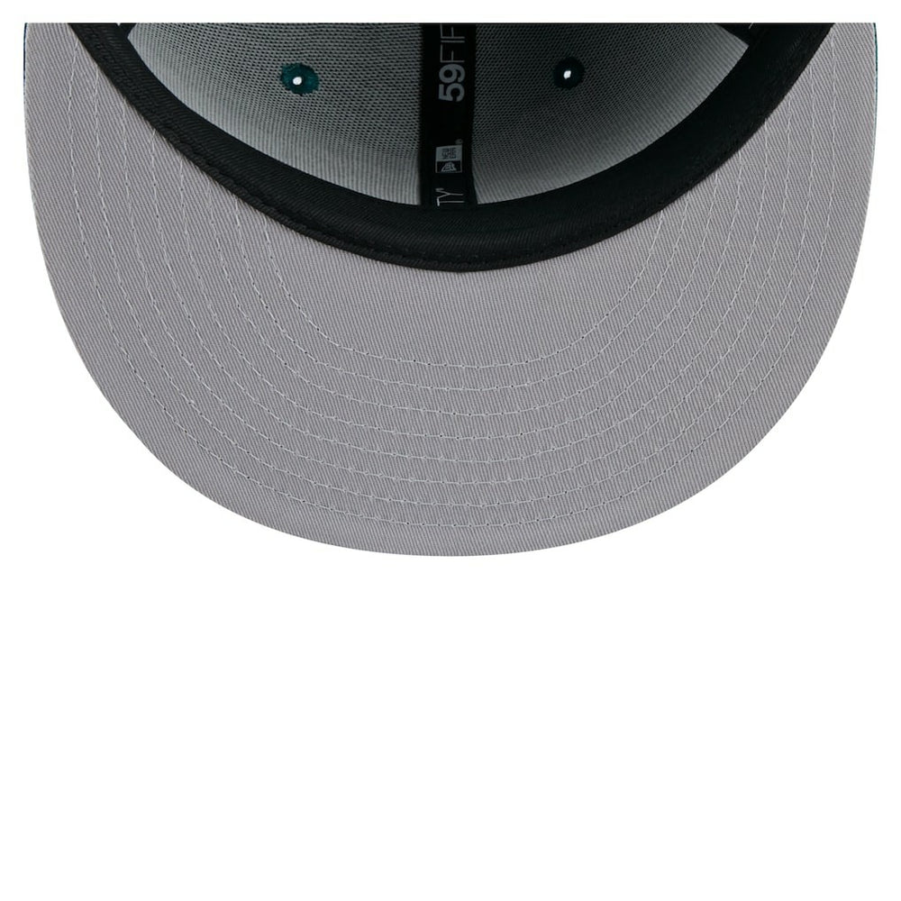 Philadelphia Eagles New Era State Stitch 59FIFTY Fitted Hat - Midnight Green on sale