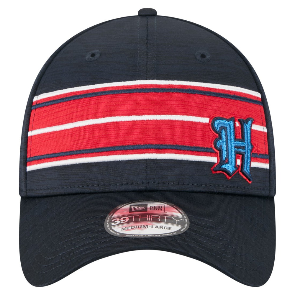 Houston Texans New Era Stripes 39THIRTY Flex Hat - Navy outlet
