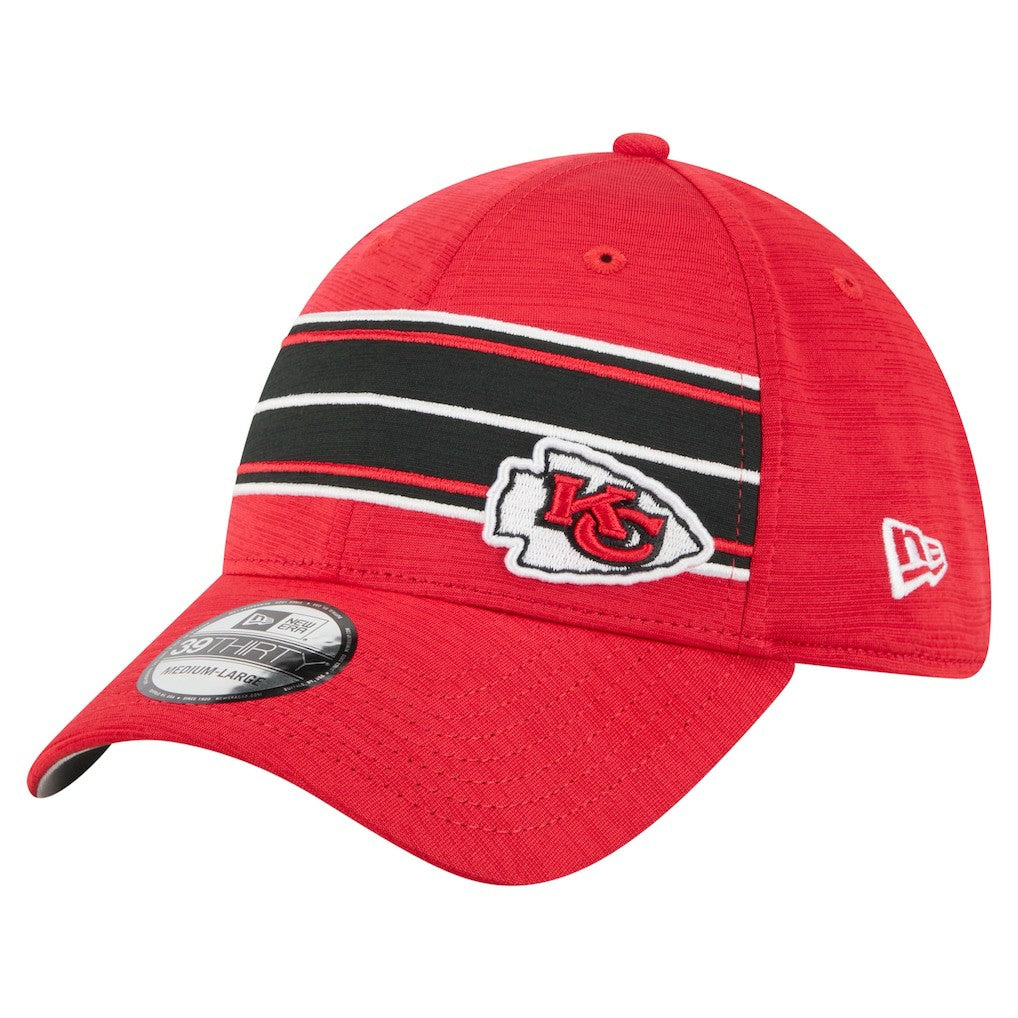 Kansas City Chiefs New Era Stripes 39THIRTY Flex Hat - Red on sale