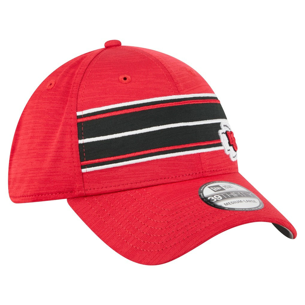 Kansas City Chiefs New Era Stripes 39THIRTY Flex Hat - Red on sale