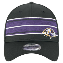 Baltimore Ravens New Era Stripes 39THIRTY Flex Hat - Black sale