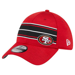 San Francisco 49ers New Era Stripes 39THIRTY Flex Hat - Scarlet online
