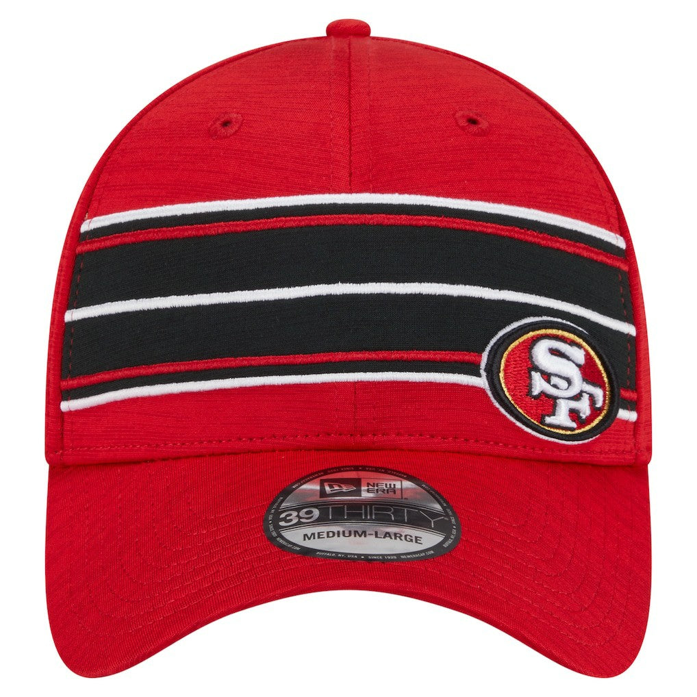 San Francisco 49ers New Era Stripes 39THIRTY Flex Hat - Scarlet online