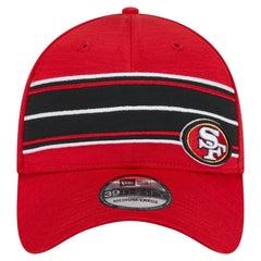 San Francisco 49ers New Era Stripes 39THIRTY Flex Hat - Scarlet online