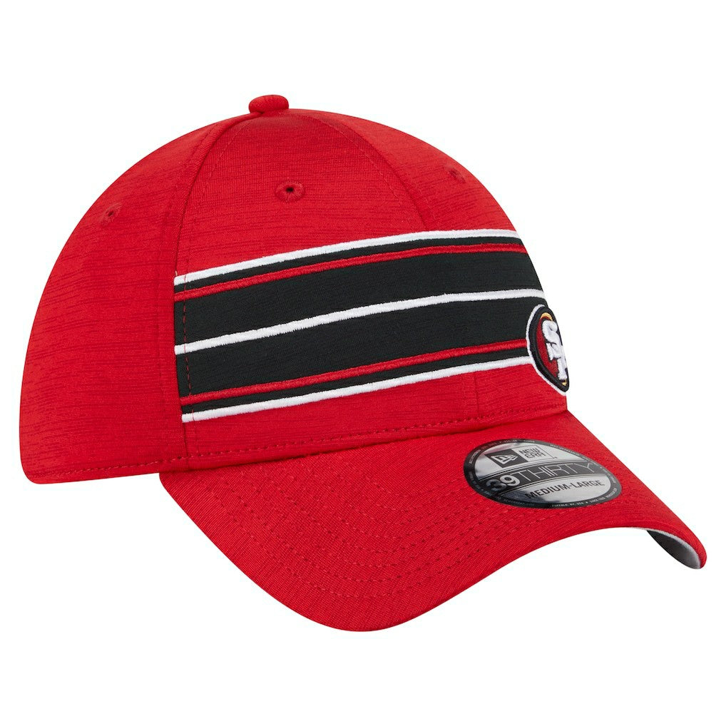 San Francisco 49ers New Era Stripes 39THIRTY Flex Hat - Scarlet online