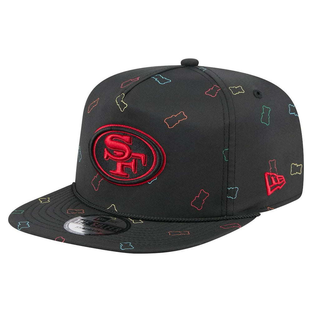 San Francisco 49ers New Era Gummy Golfer Snapback Hat - Black on sale