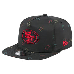 San Francisco 49ers New Era Gummy Golfer Snapback Hat - Black on sale