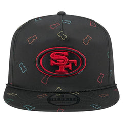 San Francisco 49ers New Era Gummy Golfer Snapback Hat - Black on sale
