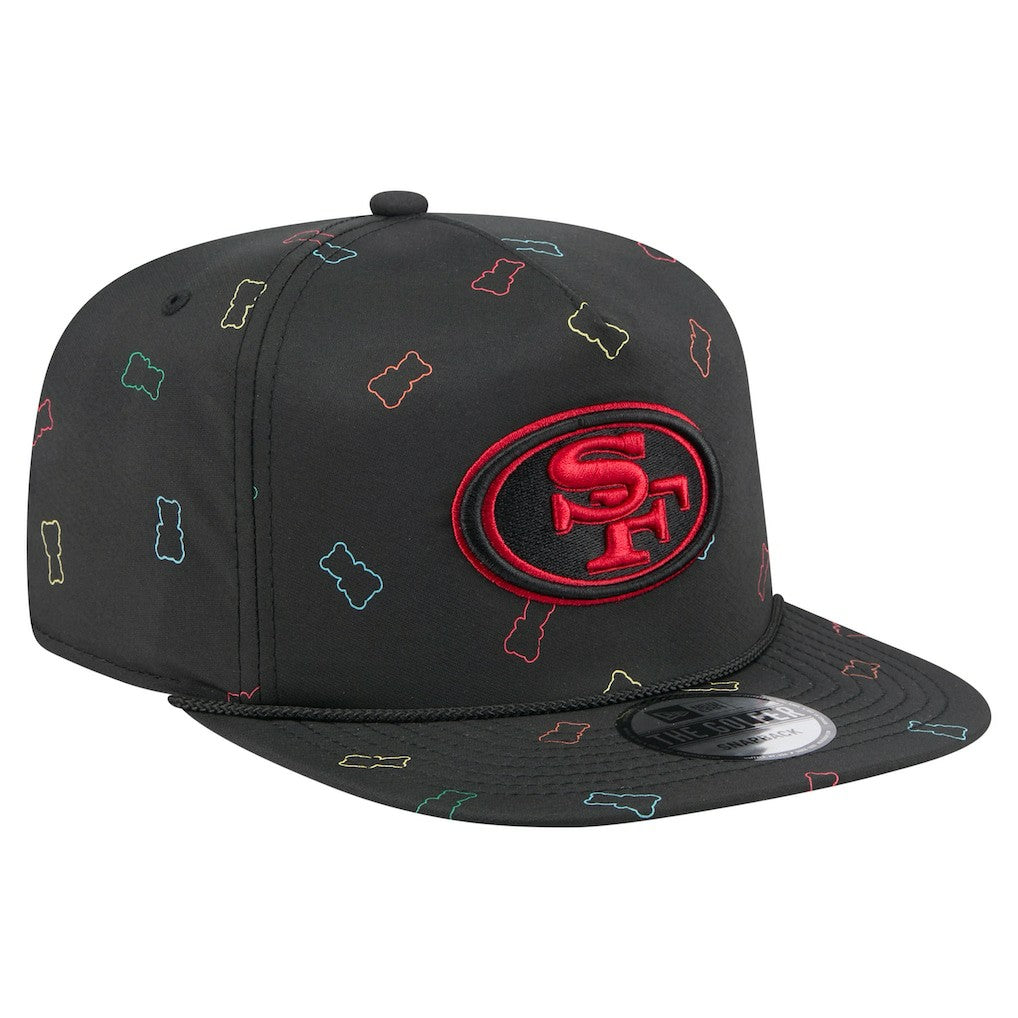 San Francisco 49ers New Era Gummy Golfer Snapback Hat - Black on sale