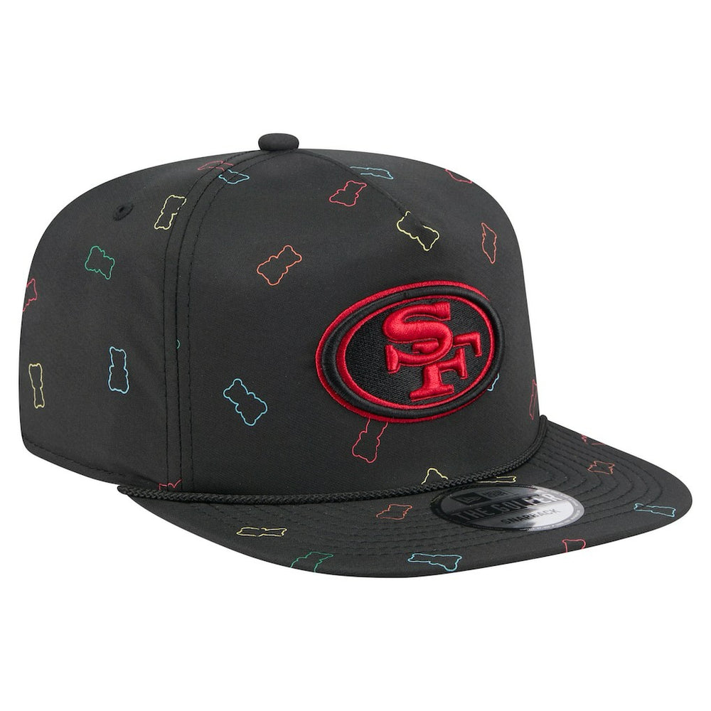 San Francisco 49ers New Era Gummy Golfer Snapback Hat - Black on sale