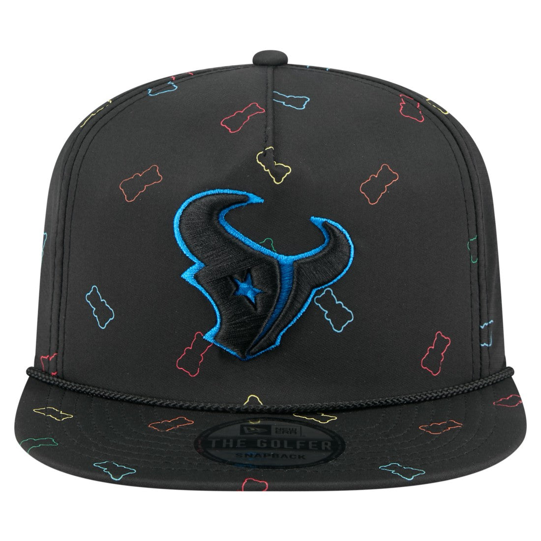 Houston Texans New Era Gummy Golfer Snapback Hat - Black sale