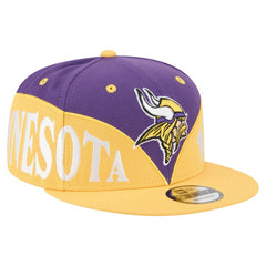 Minnesota Vikings New Era Split 9FIFTY Snapback Hat - Purple/Gold for sale