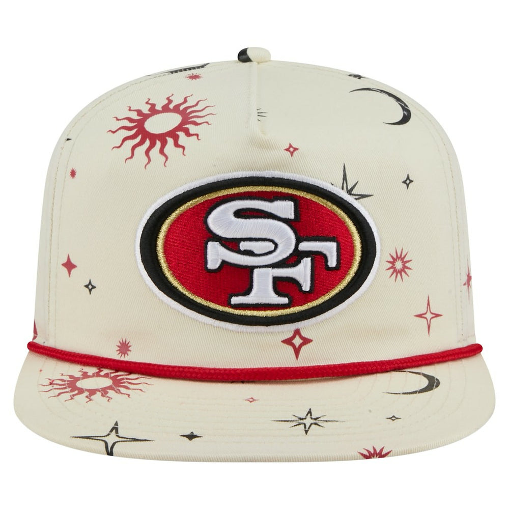 San Francisco 49ers New Era Celestial Golfer Snapback Hat - Cream outlet