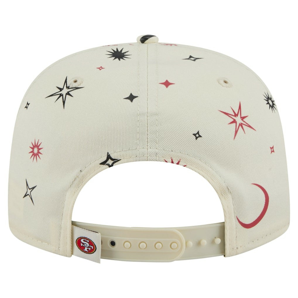 San Francisco 49ers New Era Celestial Golfer Snapback Hat - Cream outlet