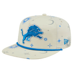 Detroit Lions New Era Celestial Golfer Snapback Hat - Cream discount