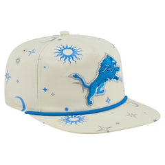 Detroit Lions New Era Celestial Golfer Snapback Hat - Cream discount