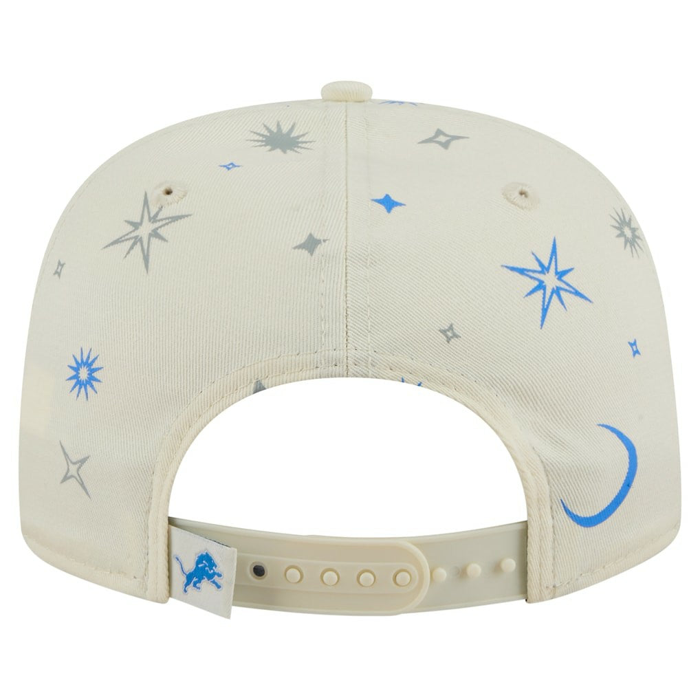 Detroit Lions New Era Celestial Golfer Snapback Hat - Cream discount