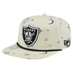 Las Vegas Raiders New Era Celestial Golfer Snapback Hat - Cream sale