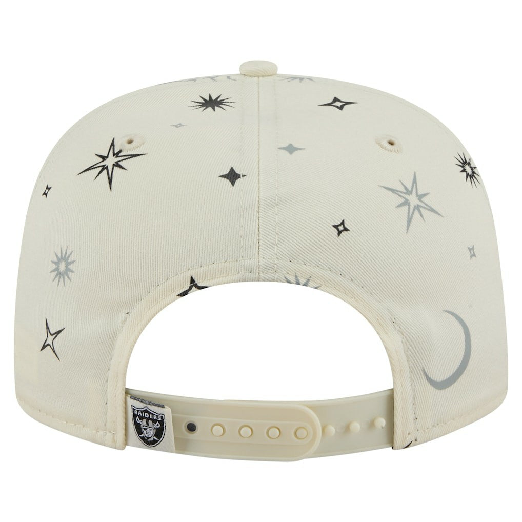 Las Vegas Raiders New Era Celestial Golfer Snapback Hat - Cream sale