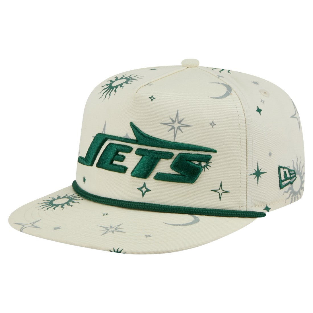 New York Jets New Era Celestial Golfer Snapback Hat - Cream for sale