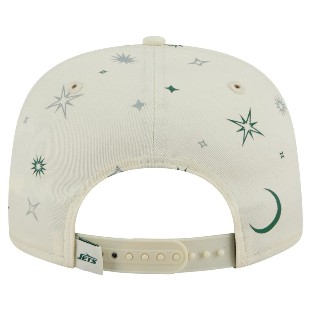 New York Jets New Era Celestial Golfer Snapback Hat - Cream for sale