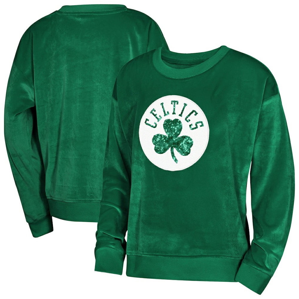 Boston Celtics Outerstuff Youth Girls Step Back Sweatshirt - Kelly Green on sale