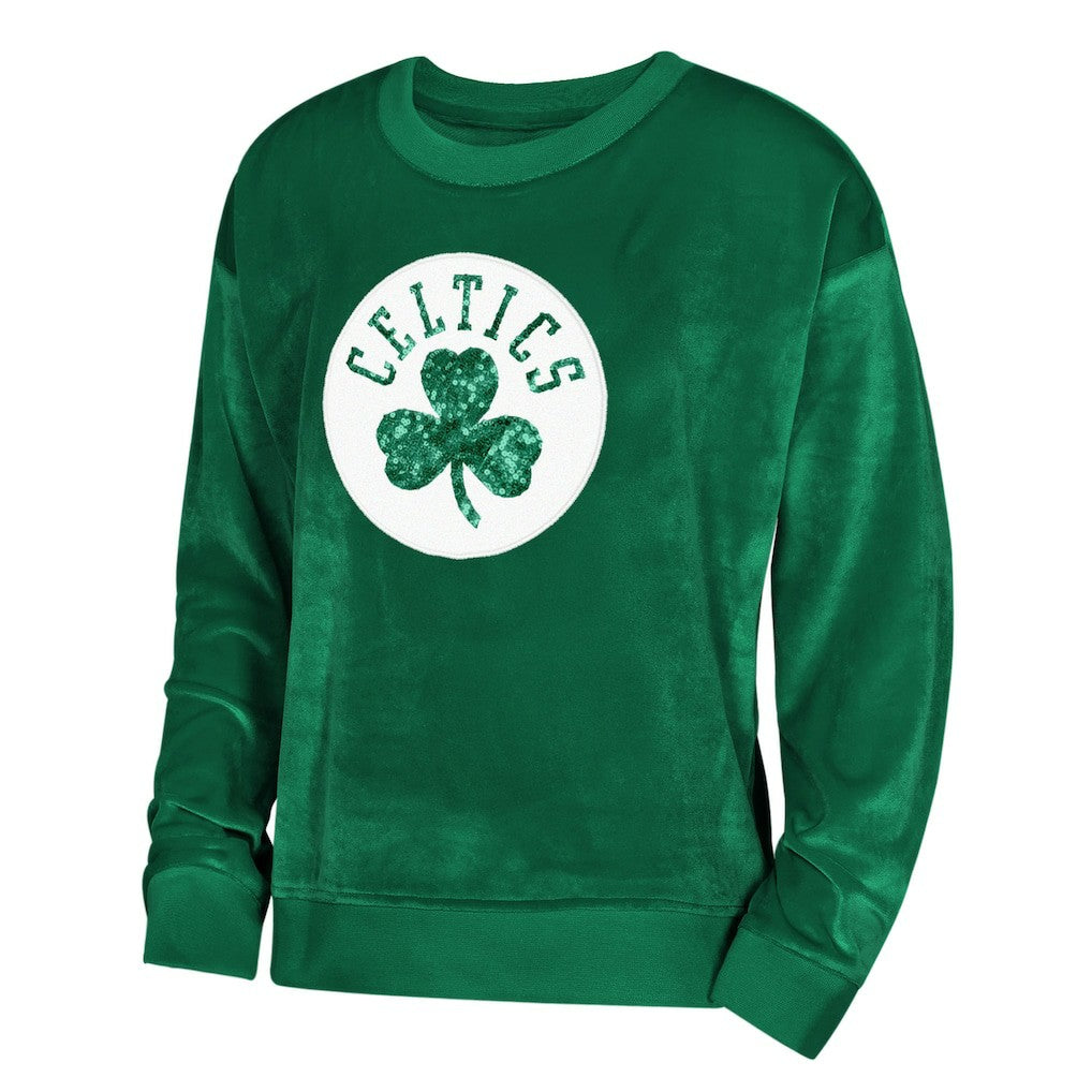 Boston Celtics Outerstuff Youth Girls Step Back Sweatshirt - Kelly Green on sale