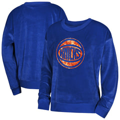 New York Knicks Outerstuff Youth Girls Step Back Sweatshirt - Blue cheap