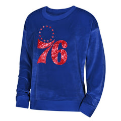 Philadelphia 76ers Outerstuff Youth Girls Step Back Sweatshirt - Royal outlet