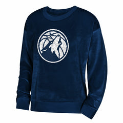Minnesota Timberwolves Outerstuff Youth Girls Step Back Sweatshirt - Navy on sale