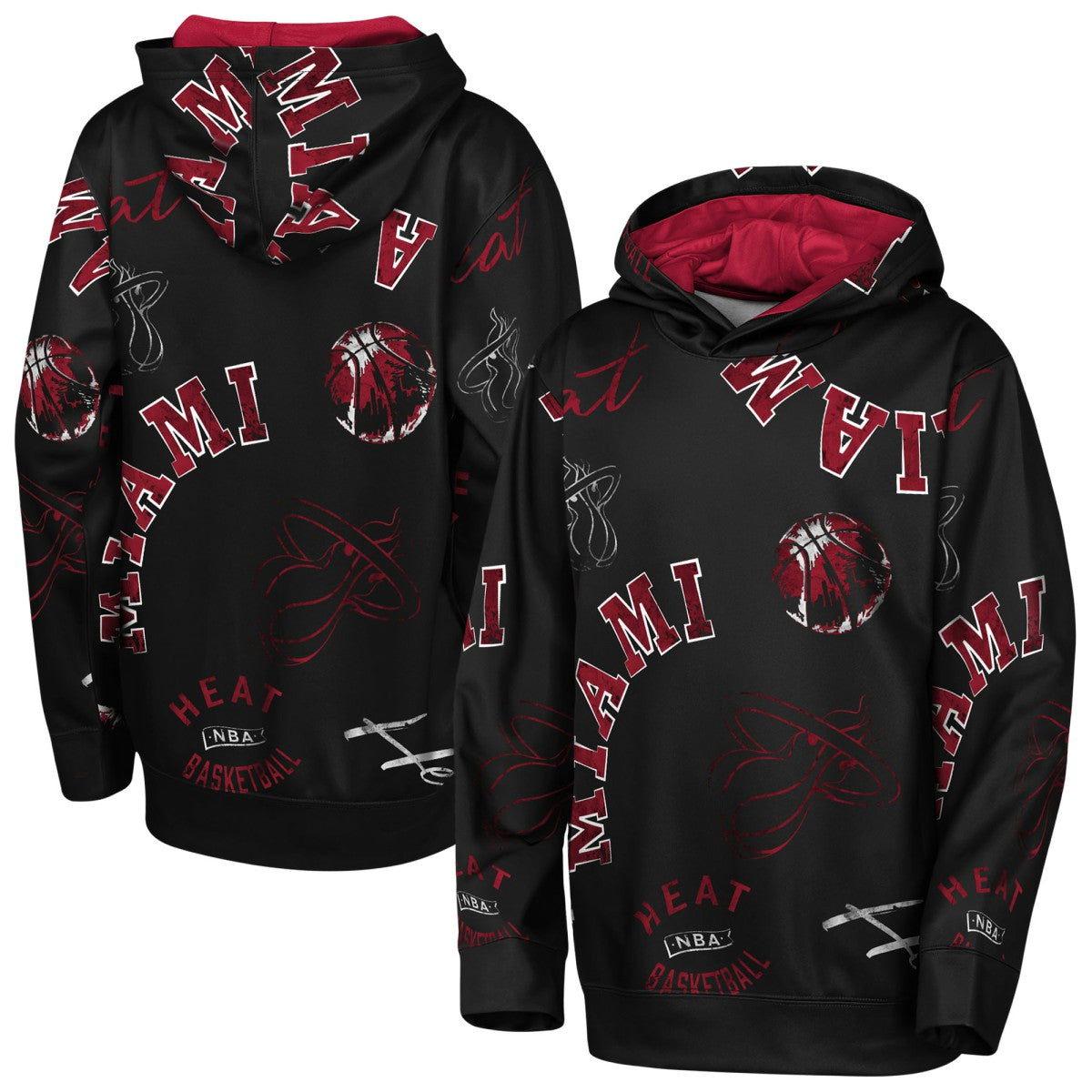Miami Heat Outerstuff Youth Moving Violation Hoodie - Black online