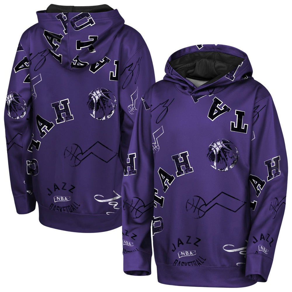 Utah Jazz Outerstuff Youth Moving Violation Hoodie - Purple outlet